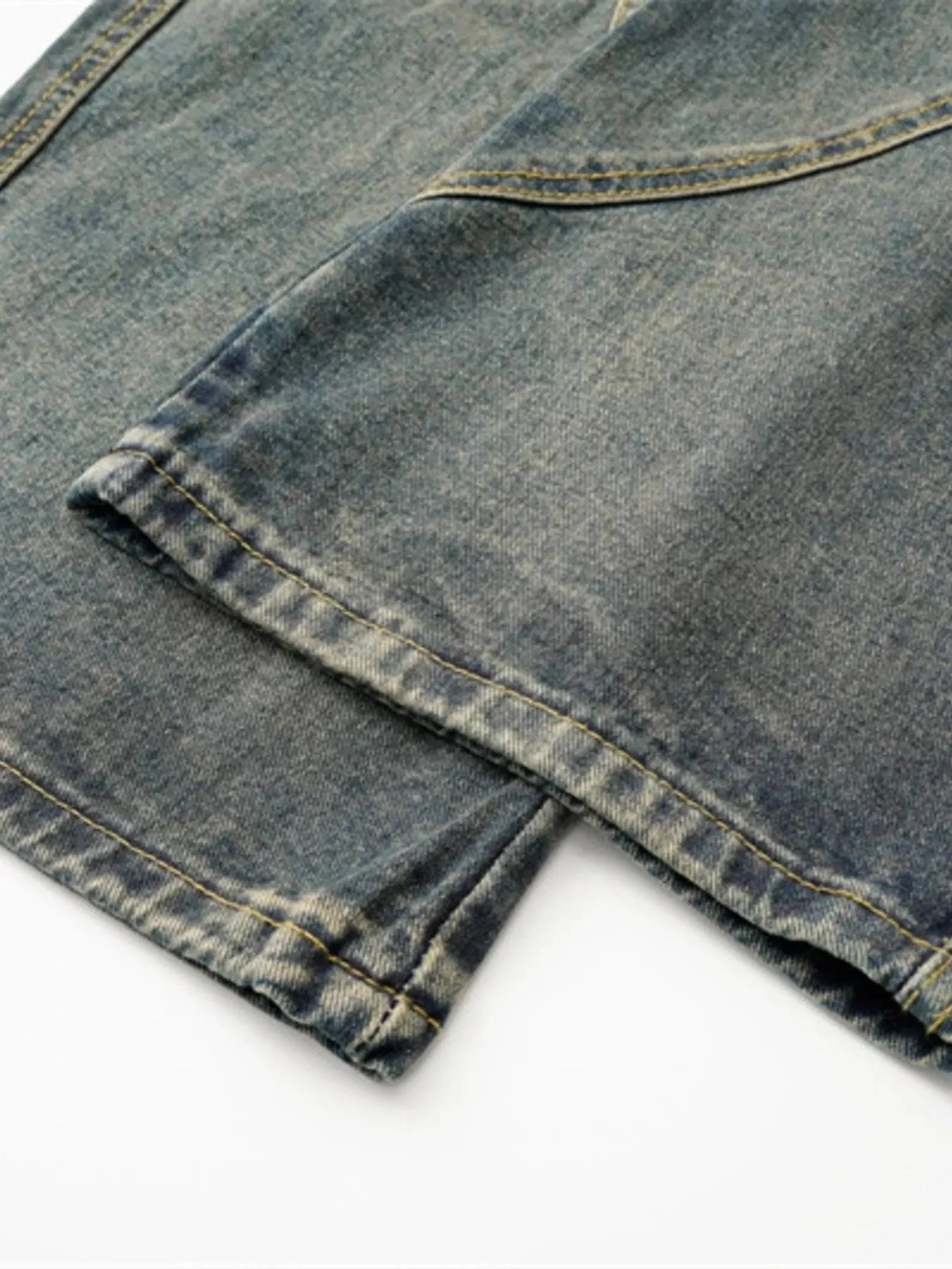 Men's Drawstring Cargo Jeans