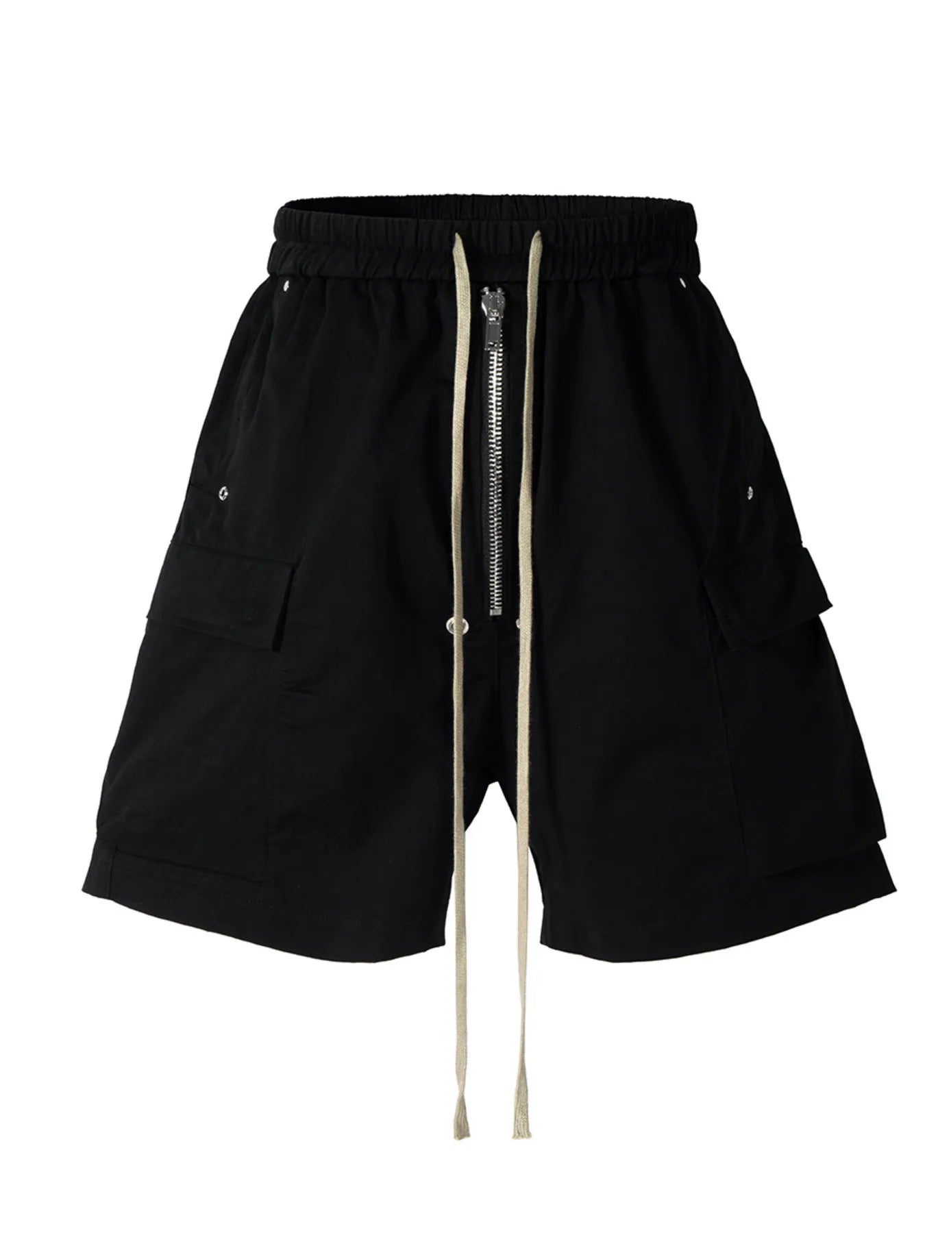 Men's Drawstring Cargo Shorts Black / M