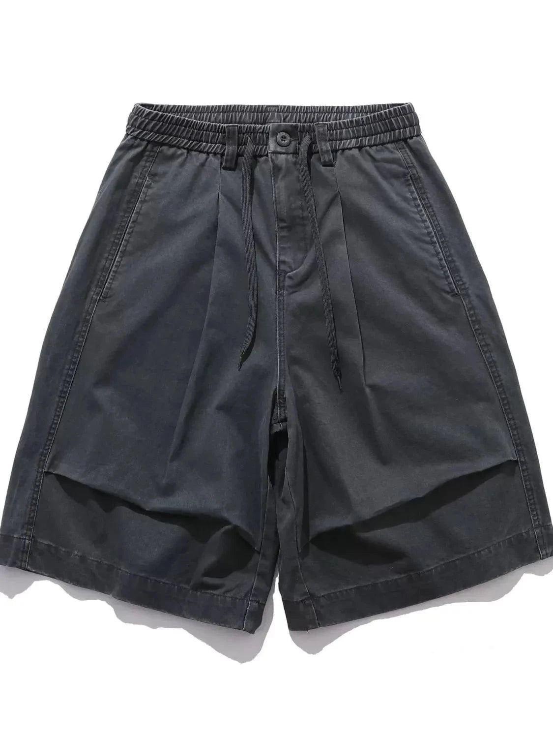 Men's Drawstring Loose Fit Shorts Dark Gray / S