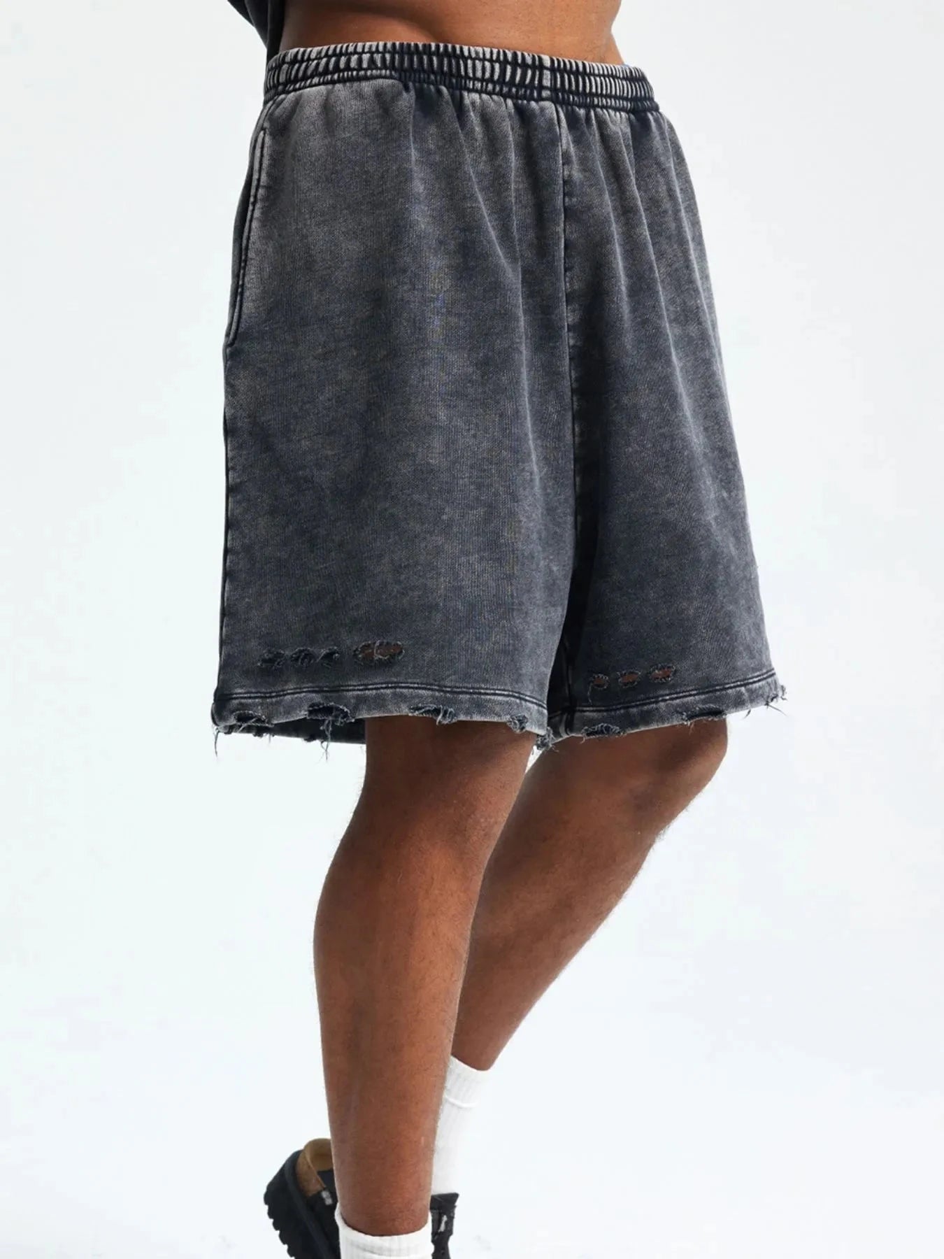 Men's Drawstring Pocketed Shorts