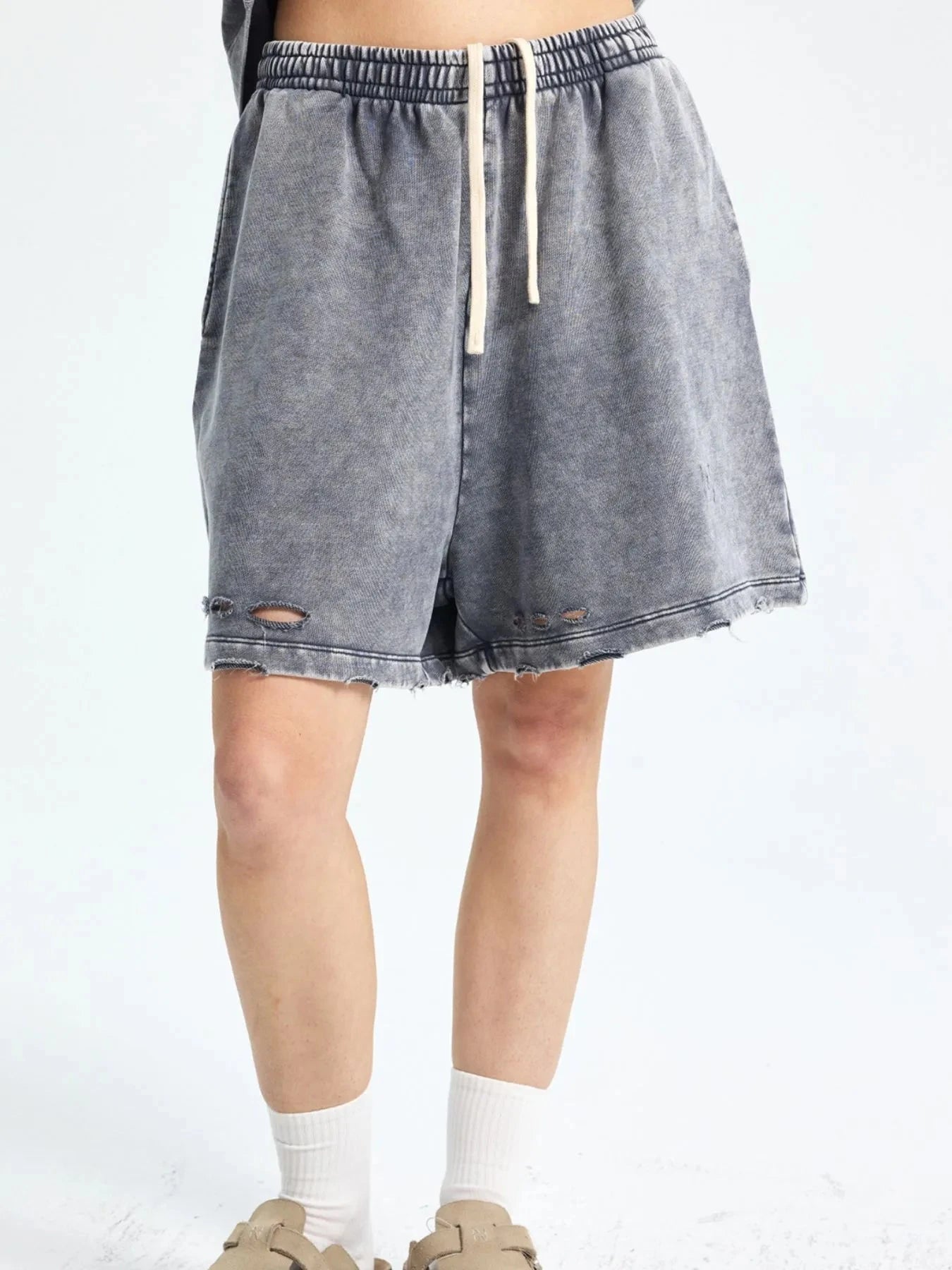 Men's Drawstring Pocketed Shorts