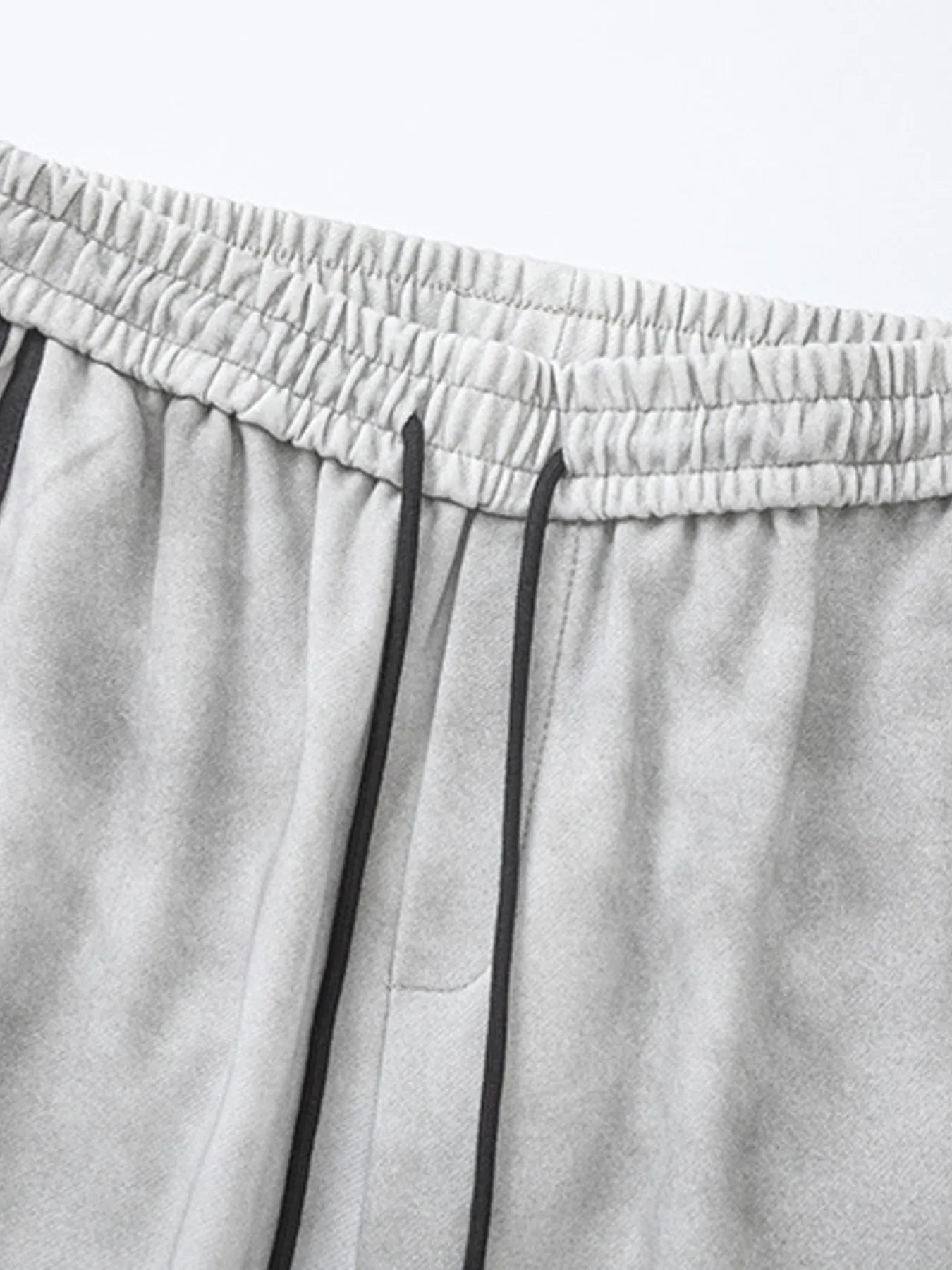 Men's Drawstring Straight Pants with Side Stripes