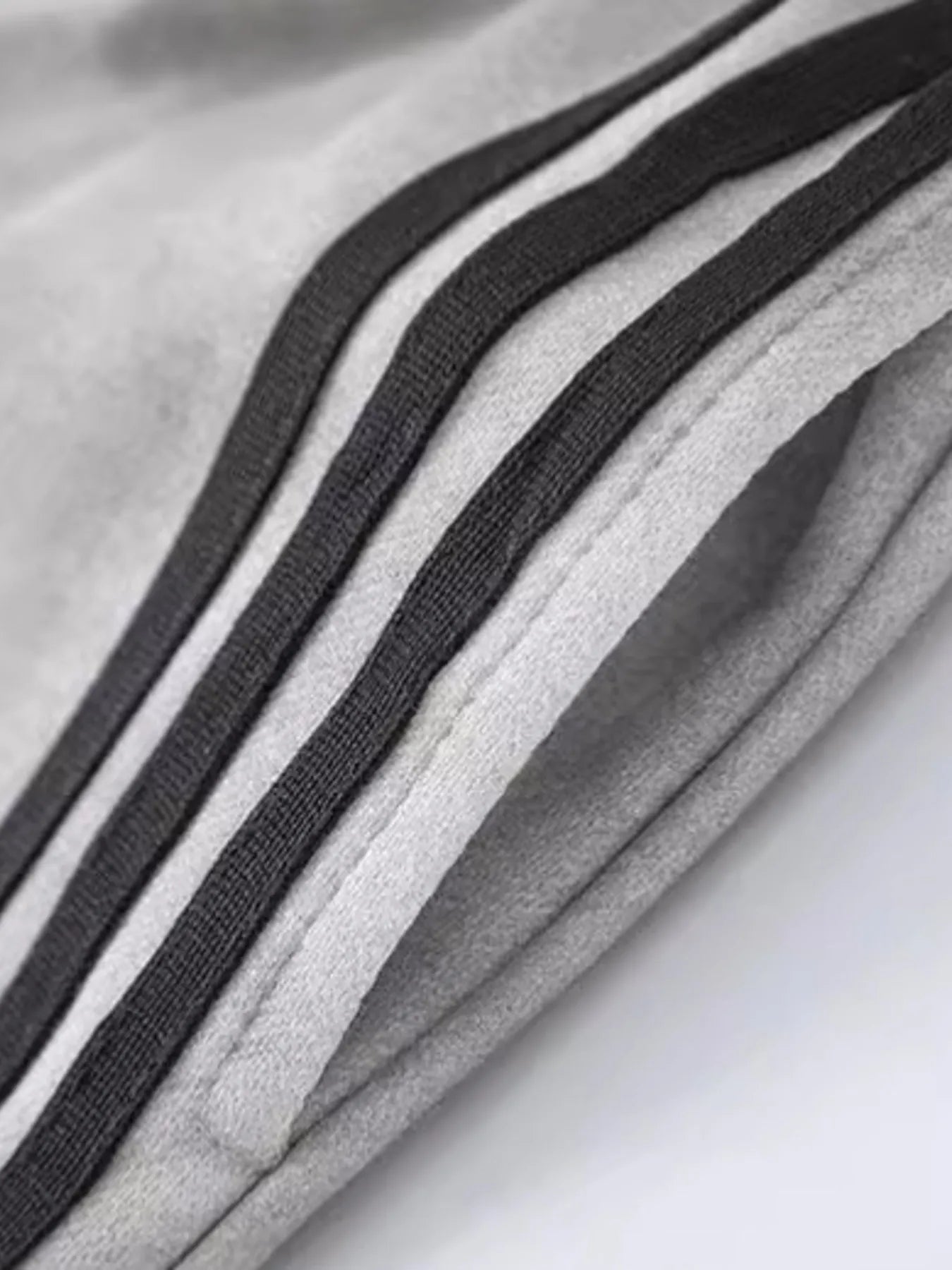 Men's Drawstring Straight Pants with Side Stripes