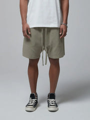 Men's Drawstring Waffle Shorts with Pockets Sage / S