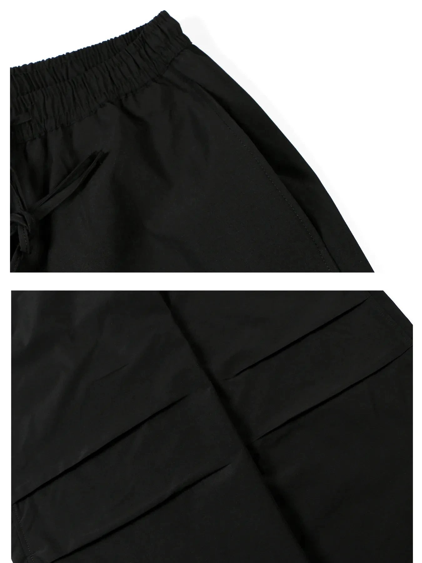 Men's Drawstring Wide Leg Cargo Pants