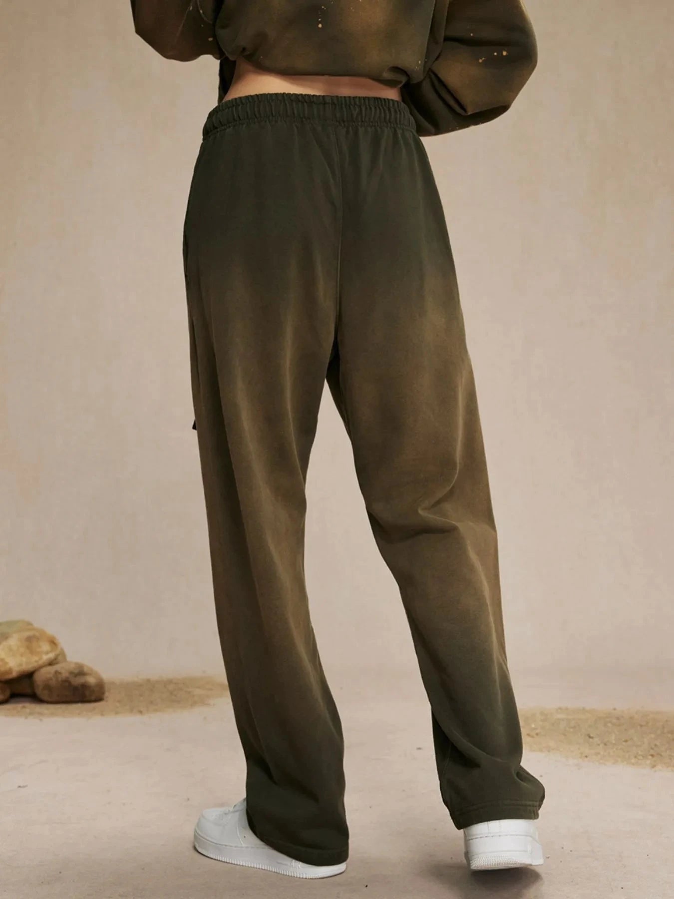 Men's Drawstring Wide Leg Pants