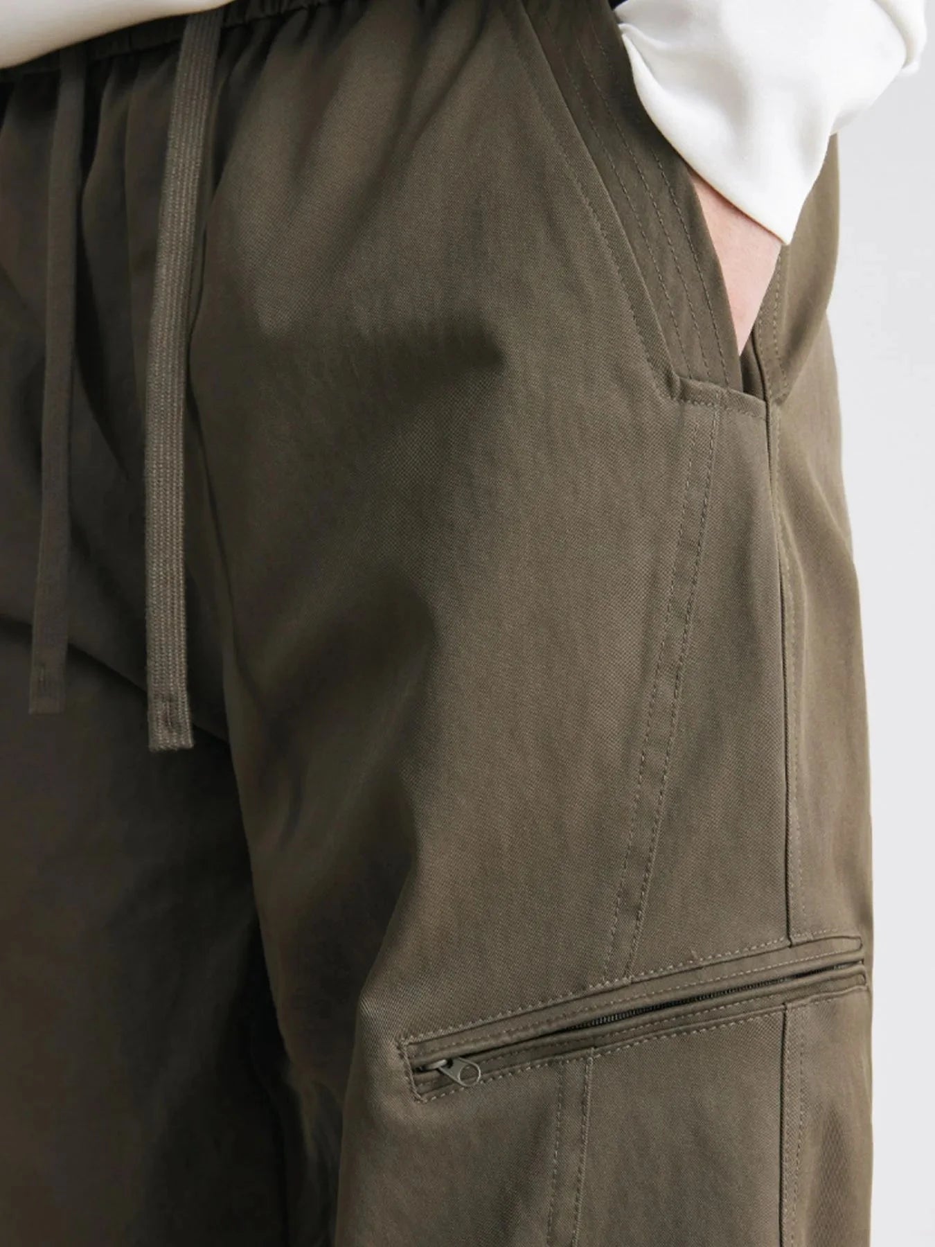 Men's Drawstring Wide Leg Pants