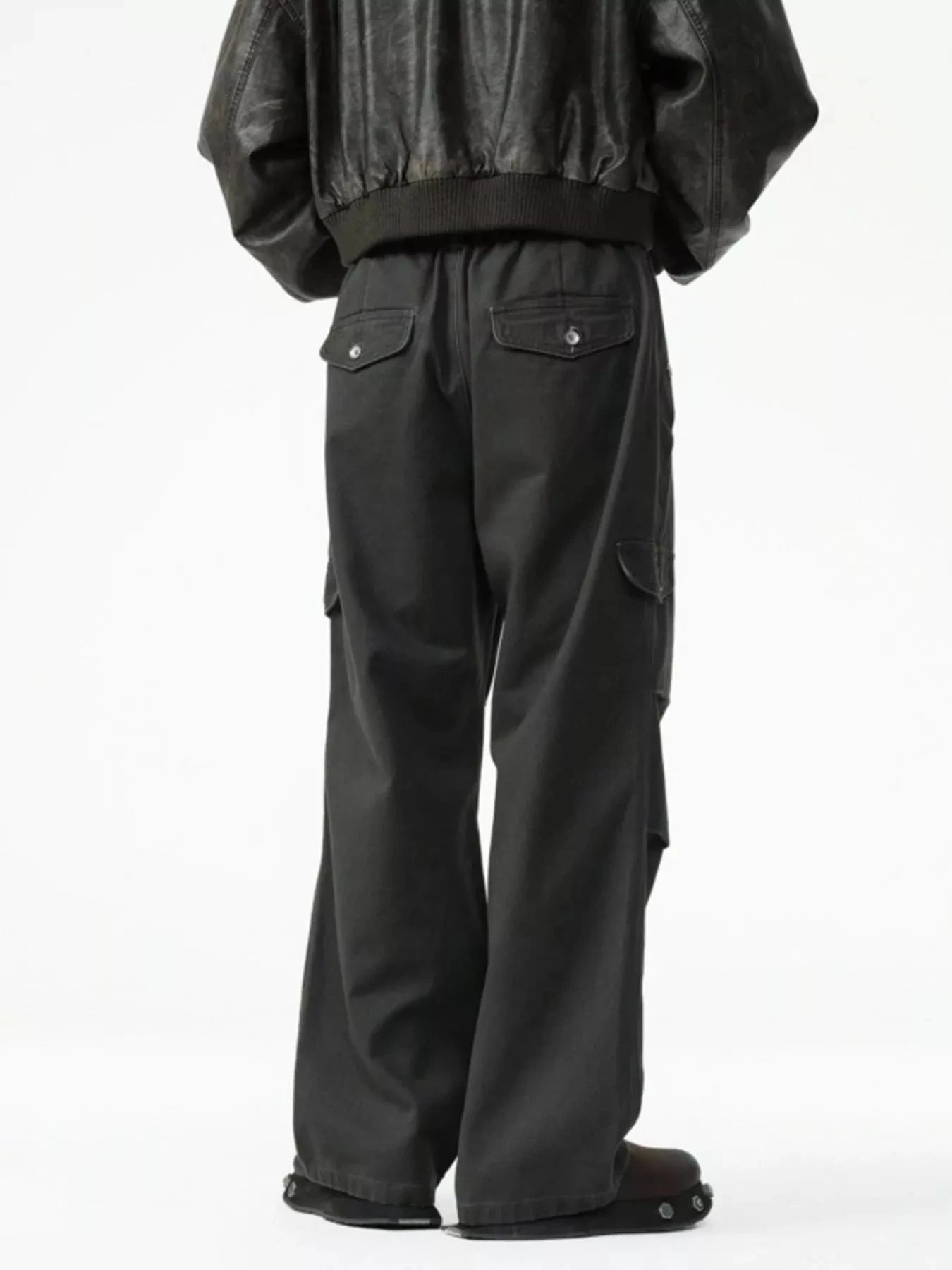 Men's Drawstring Wide Leg Pants