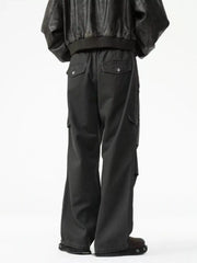 Men's Drawstring Wide Leg Pants