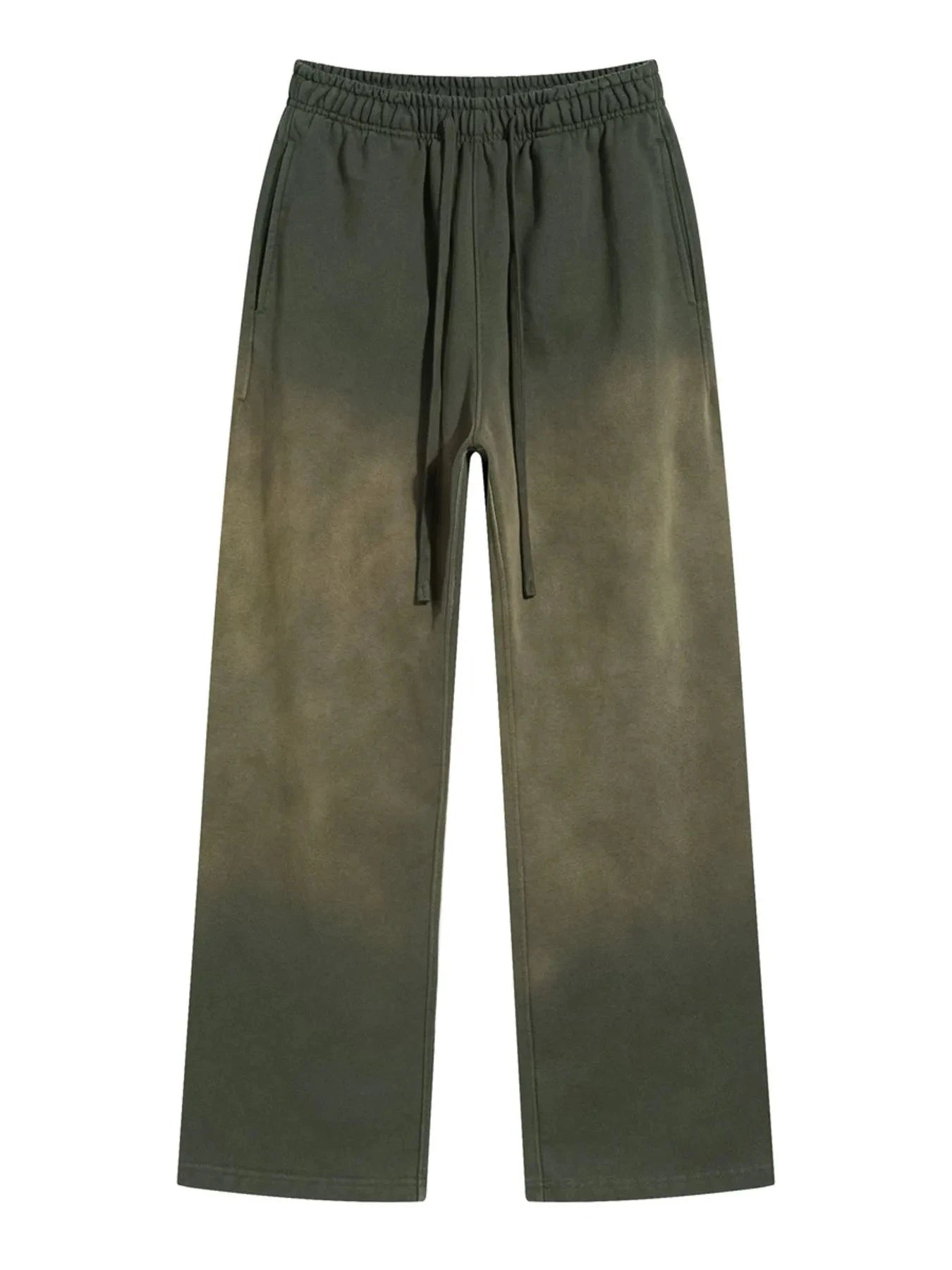 Men's Drawstring Wide Leg Pants Moss / S