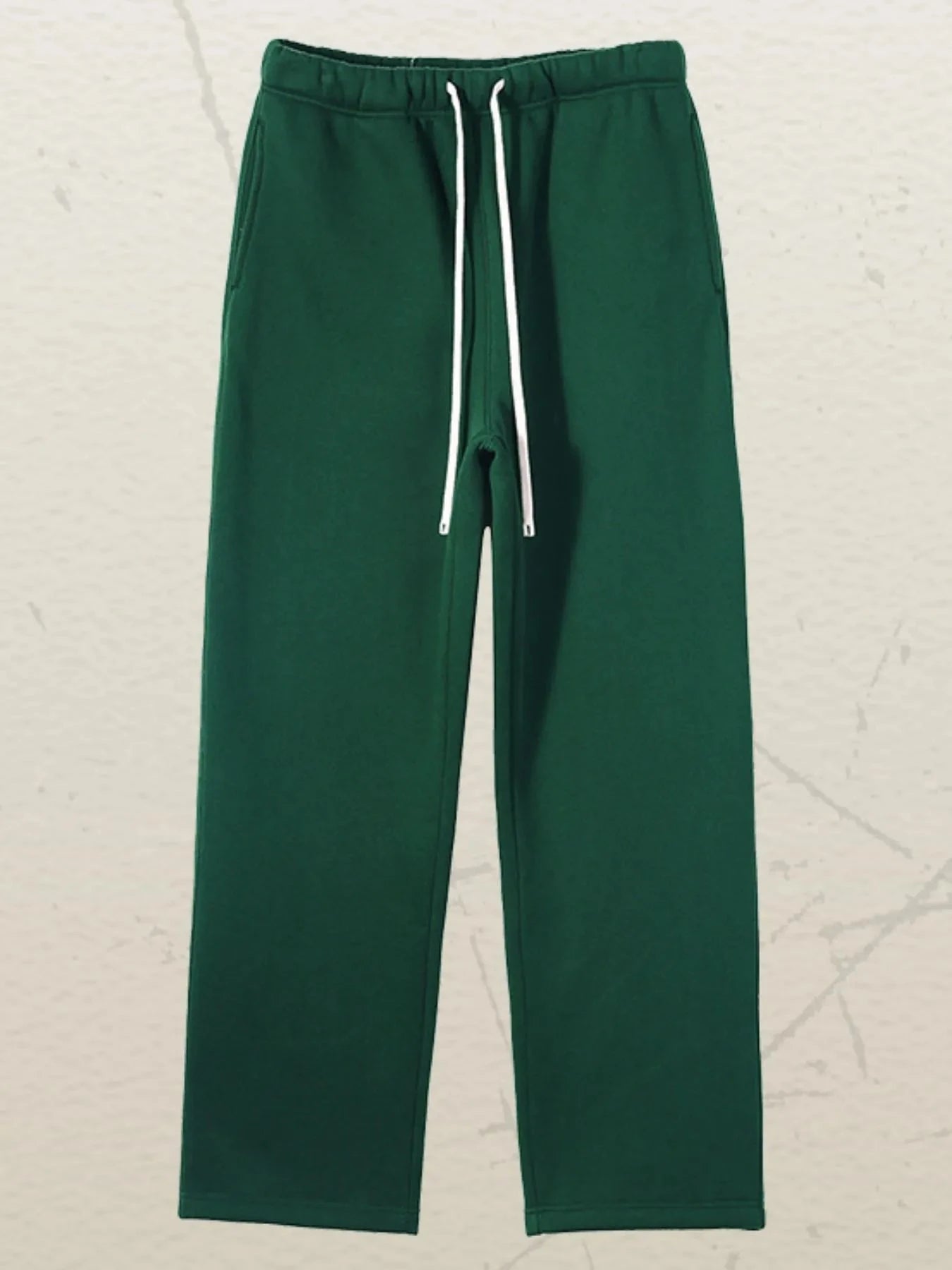 Men's Drawstring Wide Leg Pants Pants-eden Green / S