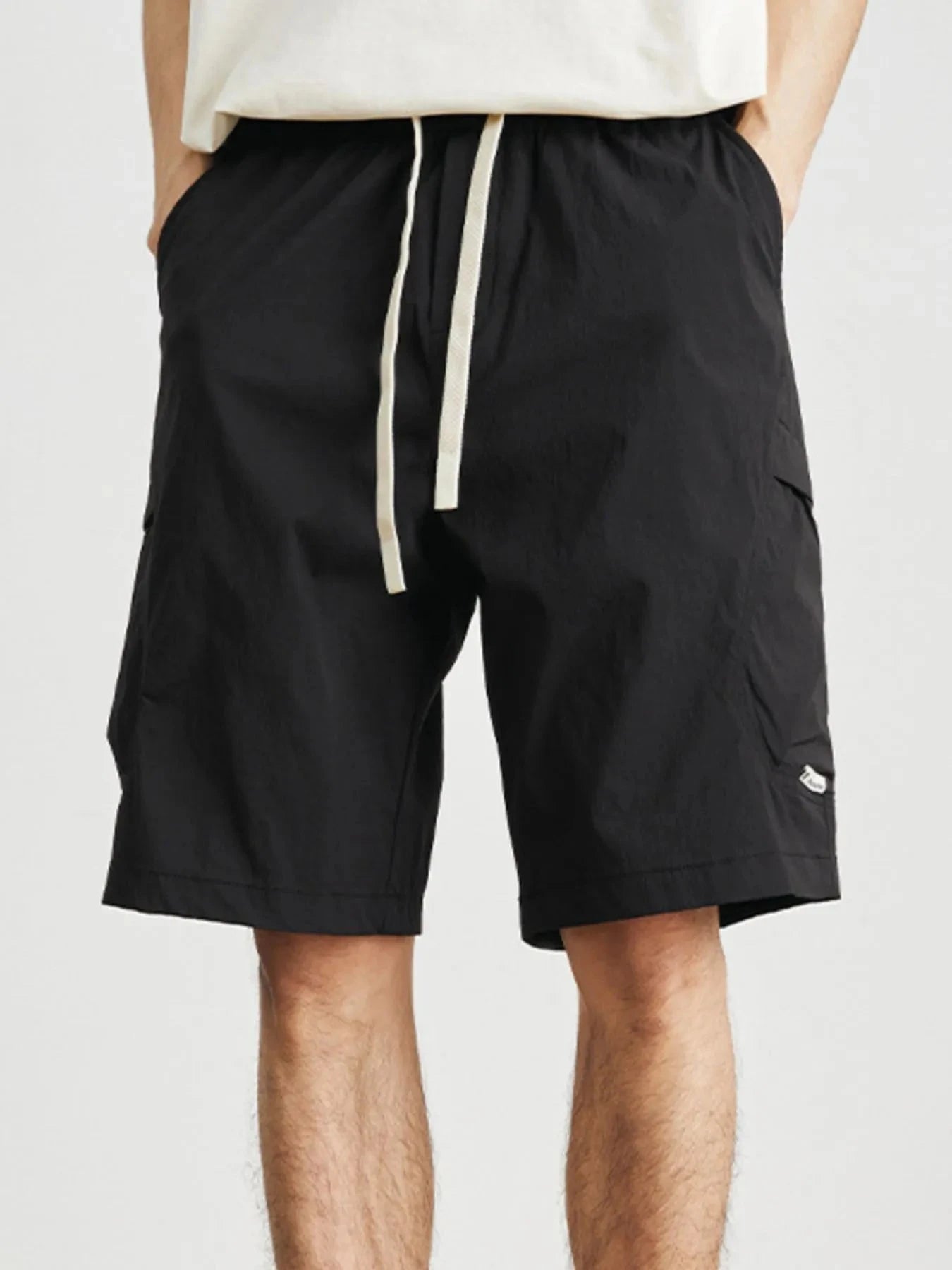 Men's Drawstring Wide Leg Shorts