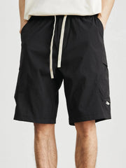 Men's Drawstring Wide Leg Shorts