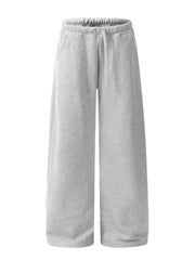 Men's Drawstring Wide Leg Sweatpants Gray / S