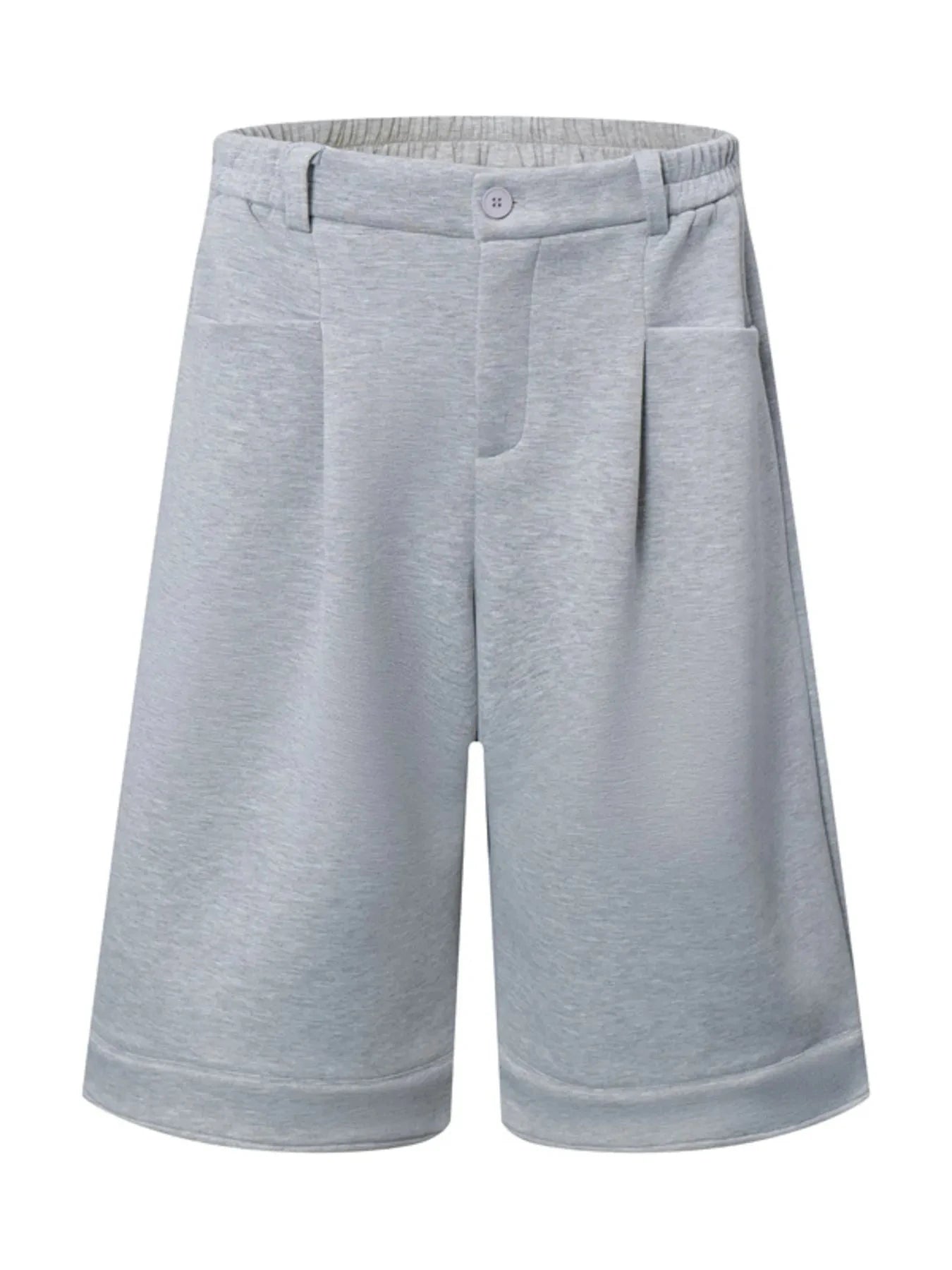 Men's Elastic Waist Shorts Grey / S
