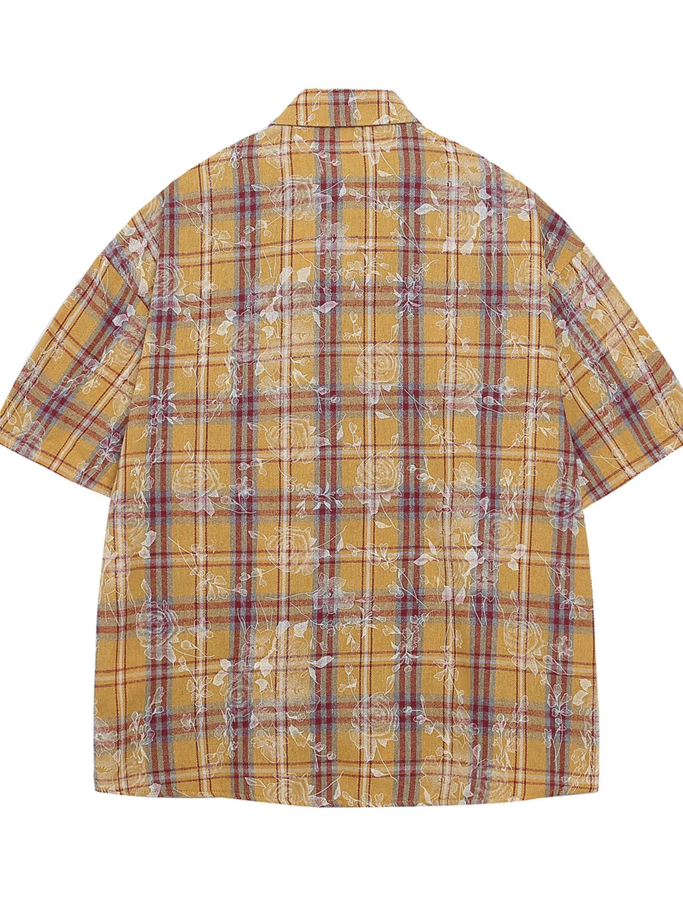 Men's Floral Print Short Sleeve Shirt