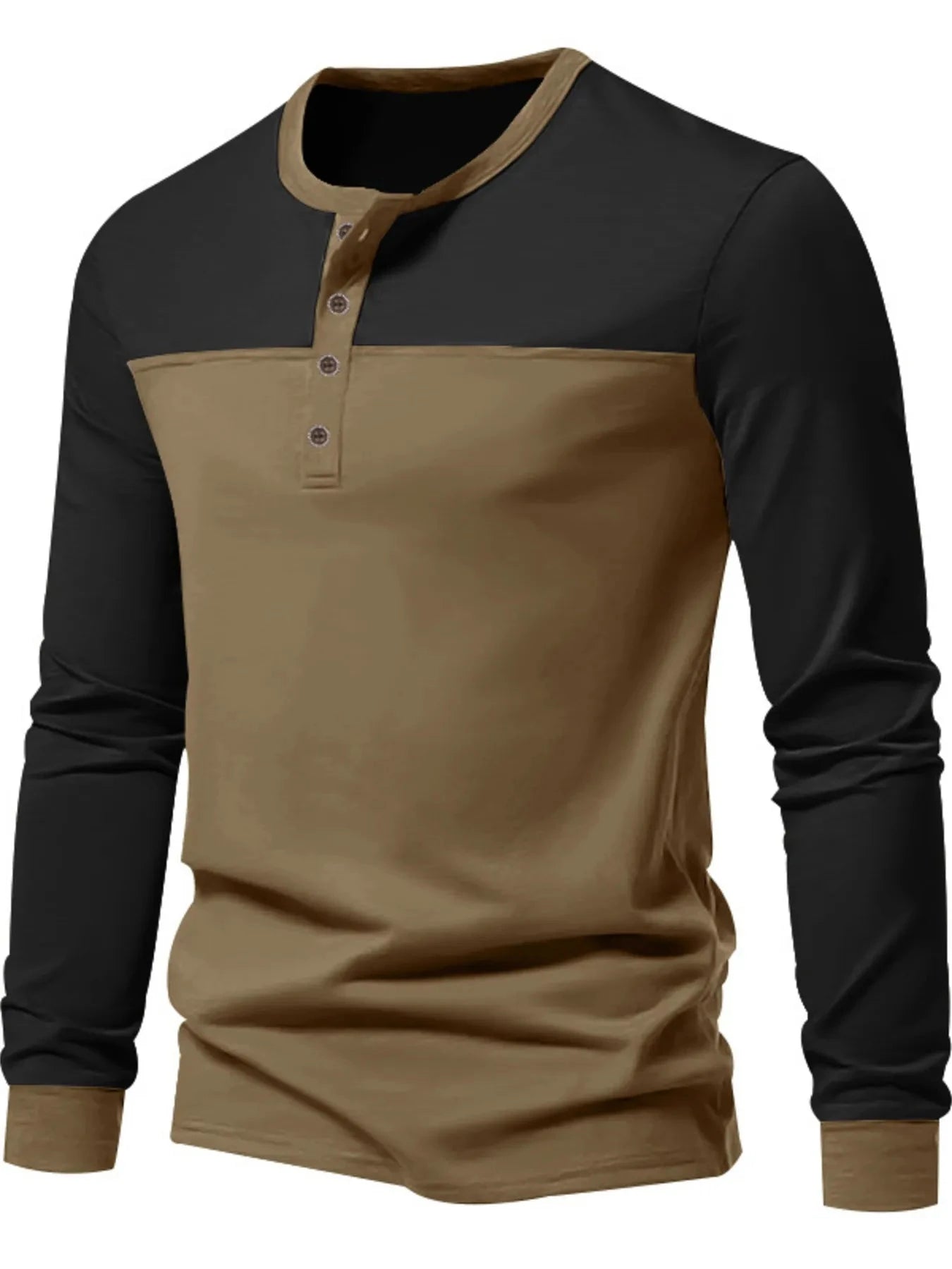 Men's Full Size Button Detail Short Sleeve Top Plus Size