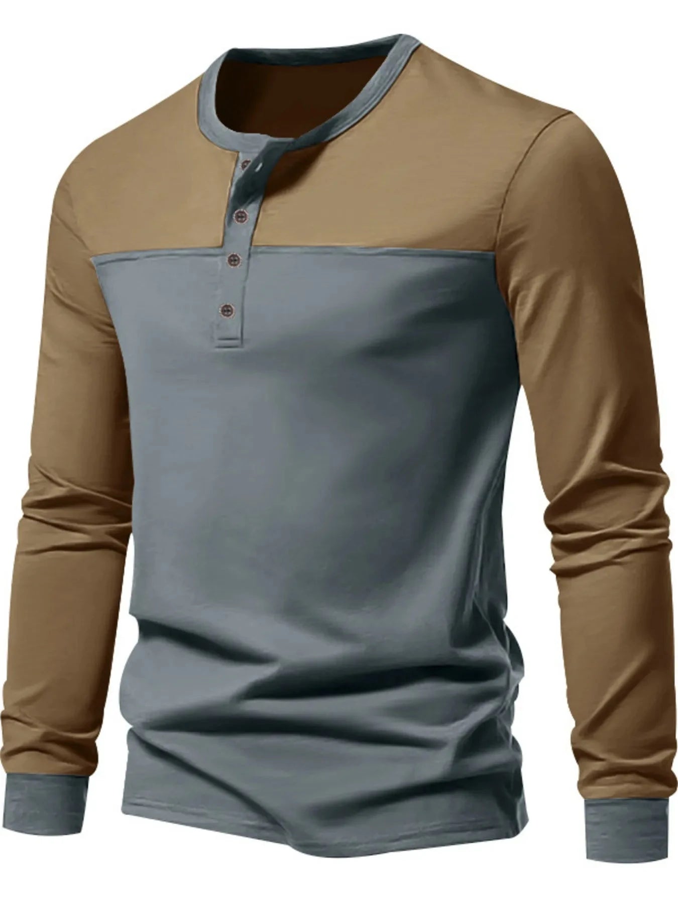 Men's Full Size Button Detail Short Sleeve Top Plus Size