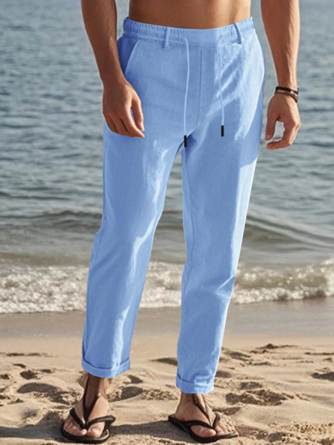 Men's Full Size Casual Drawstring Pants Plus Size