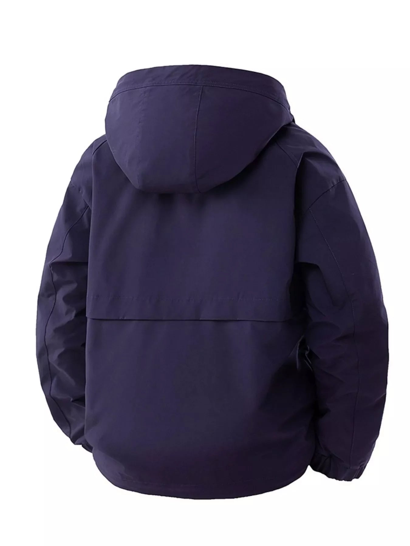 Men's Full Size Casual Hooded Cargo Jacket Plus Size