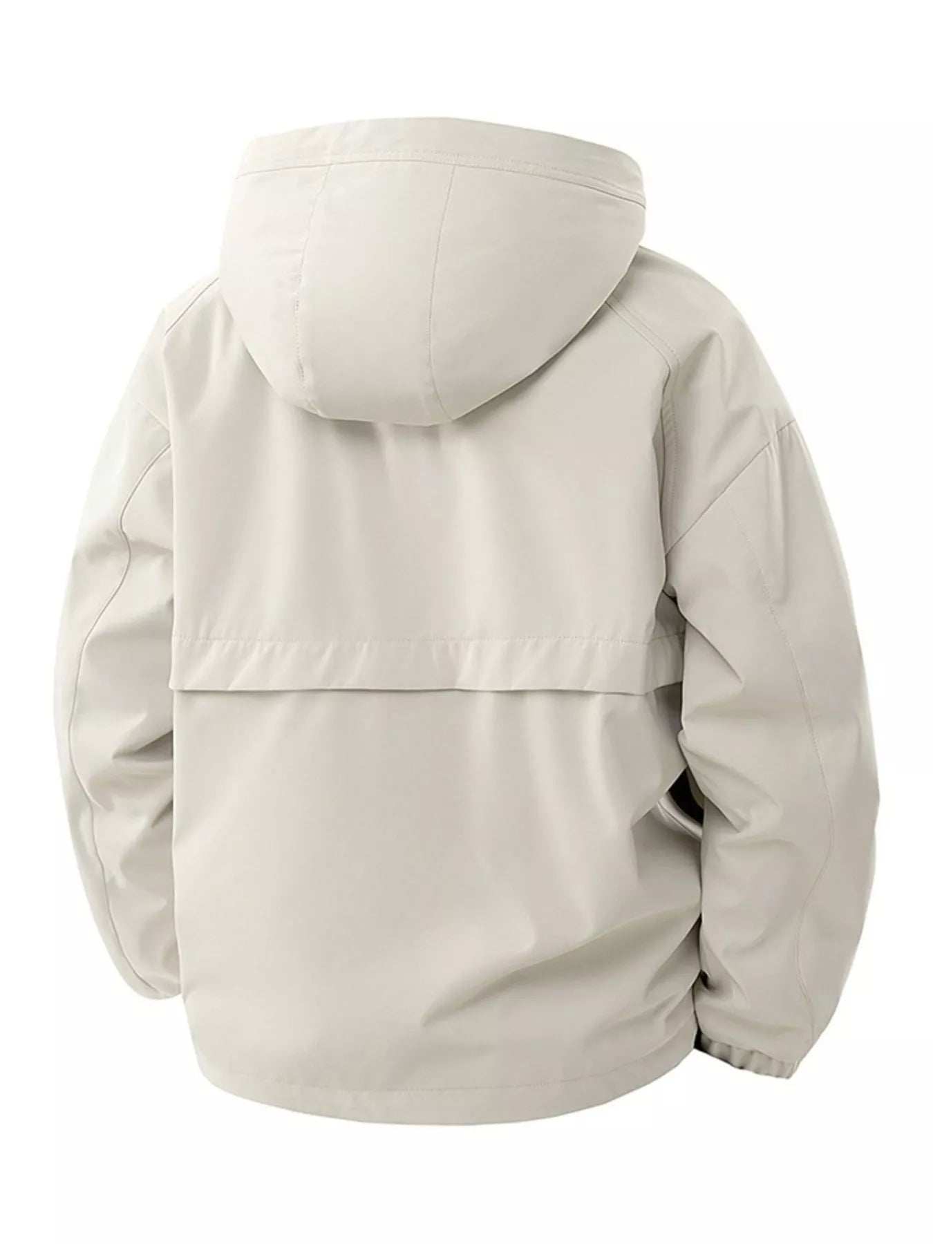 Men's Full Size Casual Hooded Cargo Jacket Plus Size