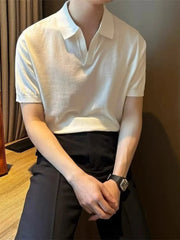 Men's Full Size Collared Neck Short Sleeve Polo Plus Size