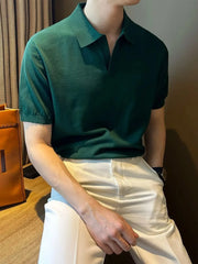Men's Full Size Collared Neck Short Sleeve Polo Plus Size
