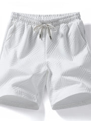 Men's Full Size Drawstring Pocketed Shorts Plus Size White / S