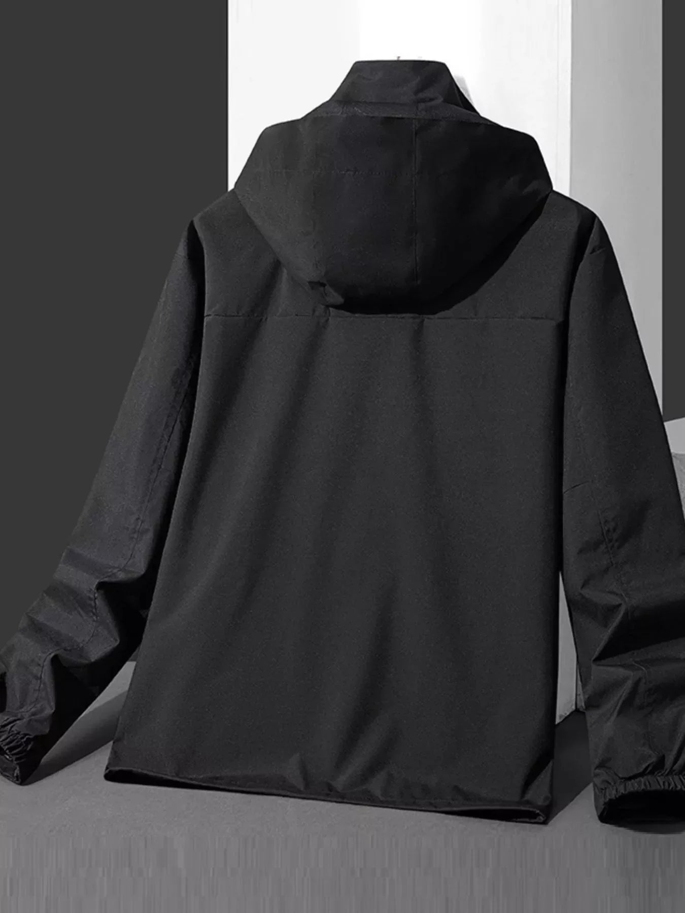 Men's Full Size Hooded Windproof Outdoor Jacket Plus Size