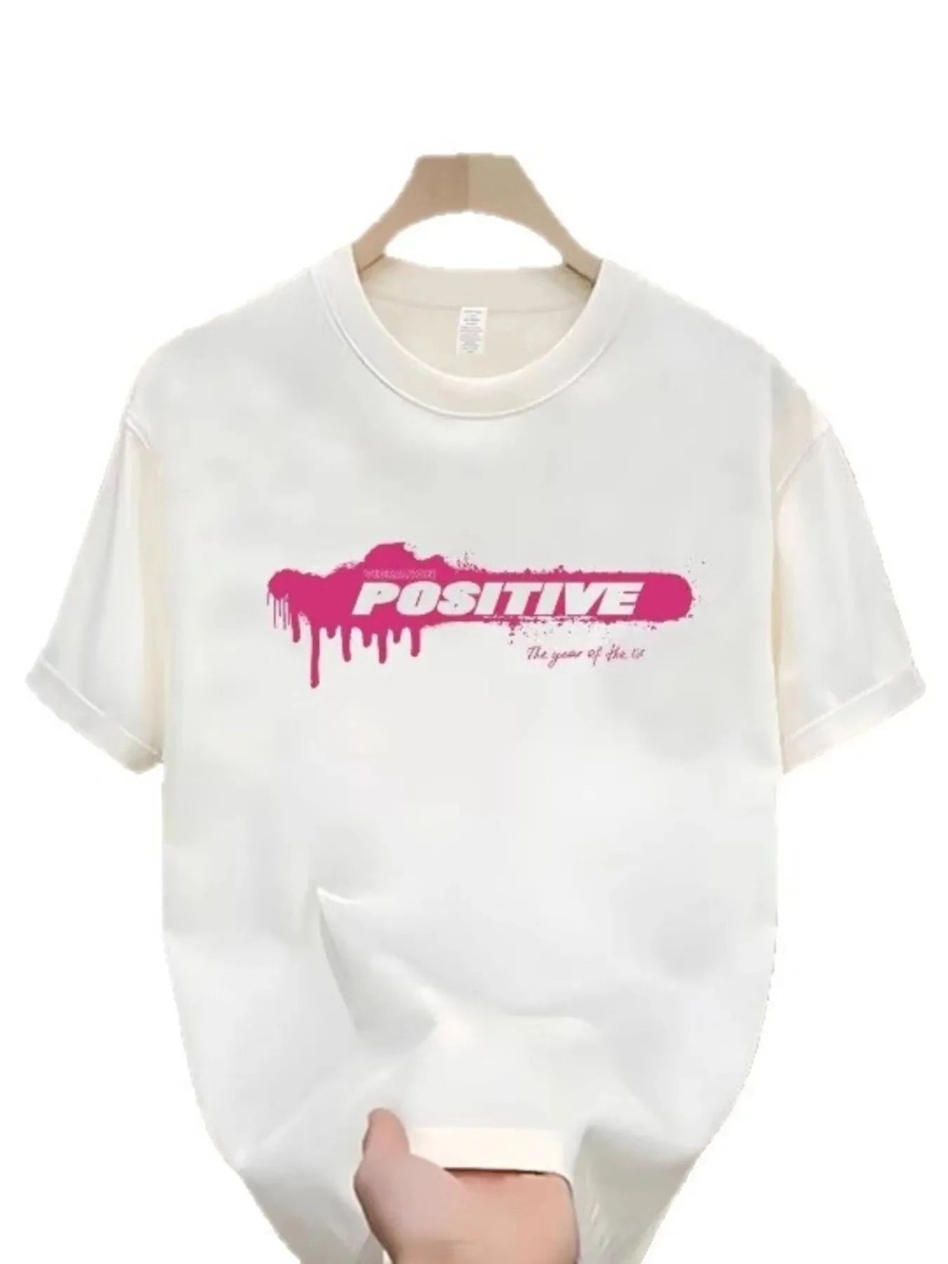 Men's Full Size Letter Round Neck Short Sleeve T-Shirt Plus Size White / S