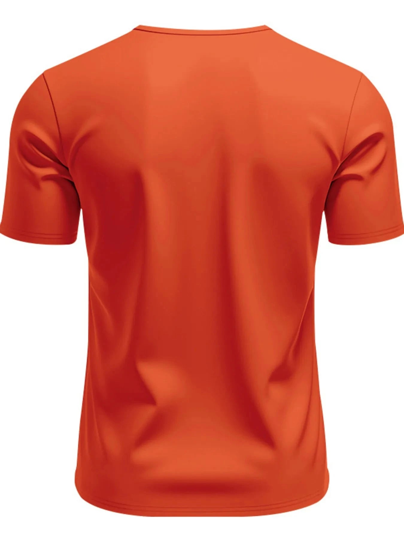 Men's Full Size Notched Short Sleeve T-Shirt Plus Size