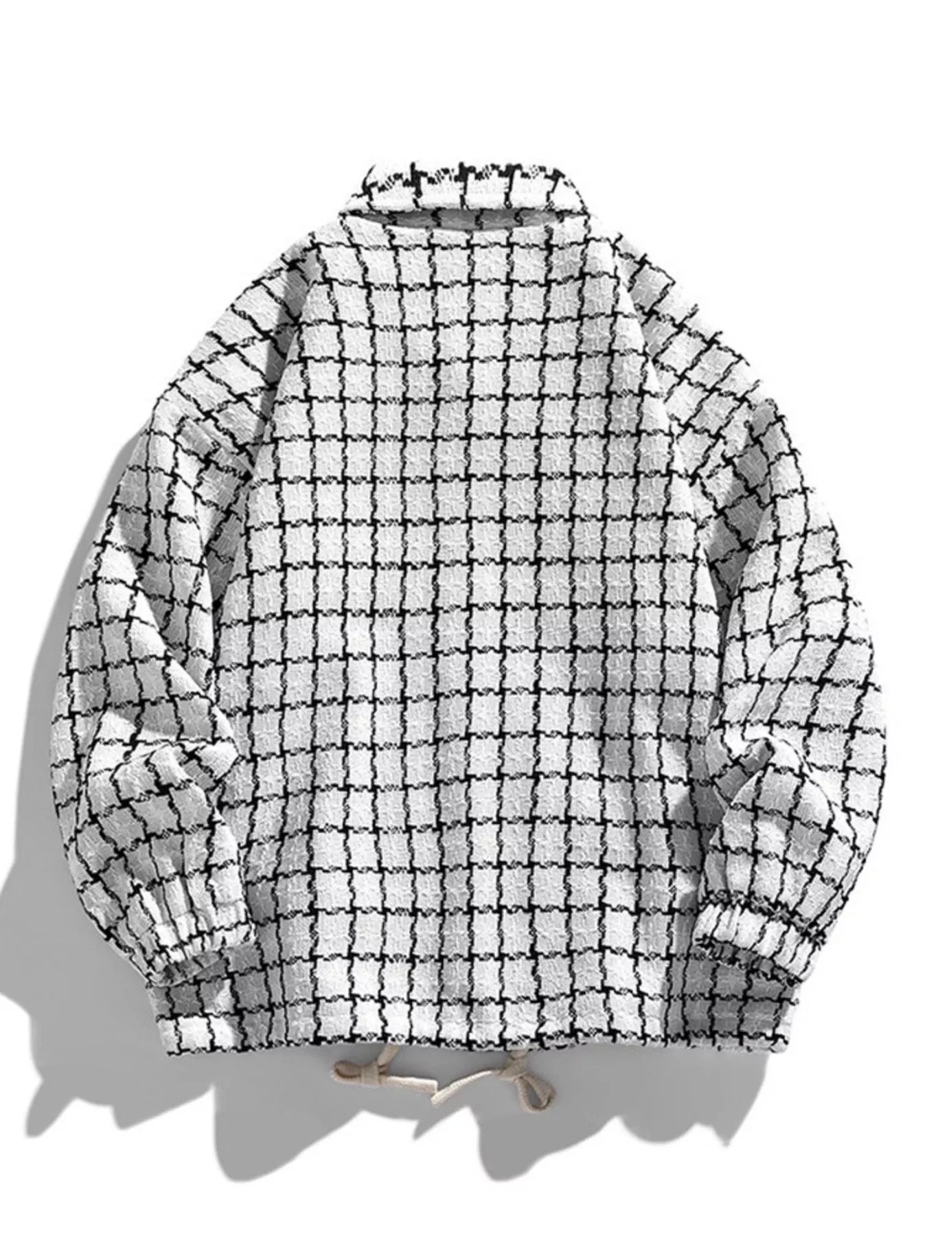 Men's Full Size Plaid Button Up Casual Jacket Plus Size