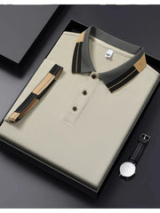 Men's Full Size Plus Size Button Detail Short Sleeve Polo Plus Size