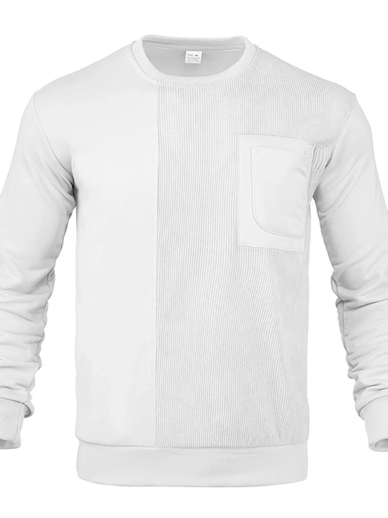 Men's Full Size Round Neck Long Sleeve Sweatshirt Plus Size