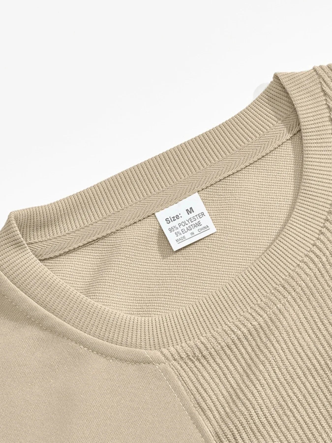 Men's Full Size Round Neck Long Sleeve Sweatshirt Plus Size