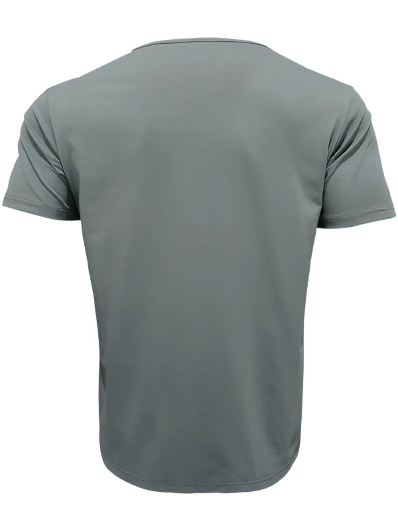 Men's Full Size Round Neck Short Sleeve T-Shirt Plus Size Grey / S