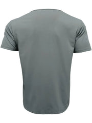 Men's Full Size Round Neck Short Sleeve T-Shirt Plus Size Grey / S
