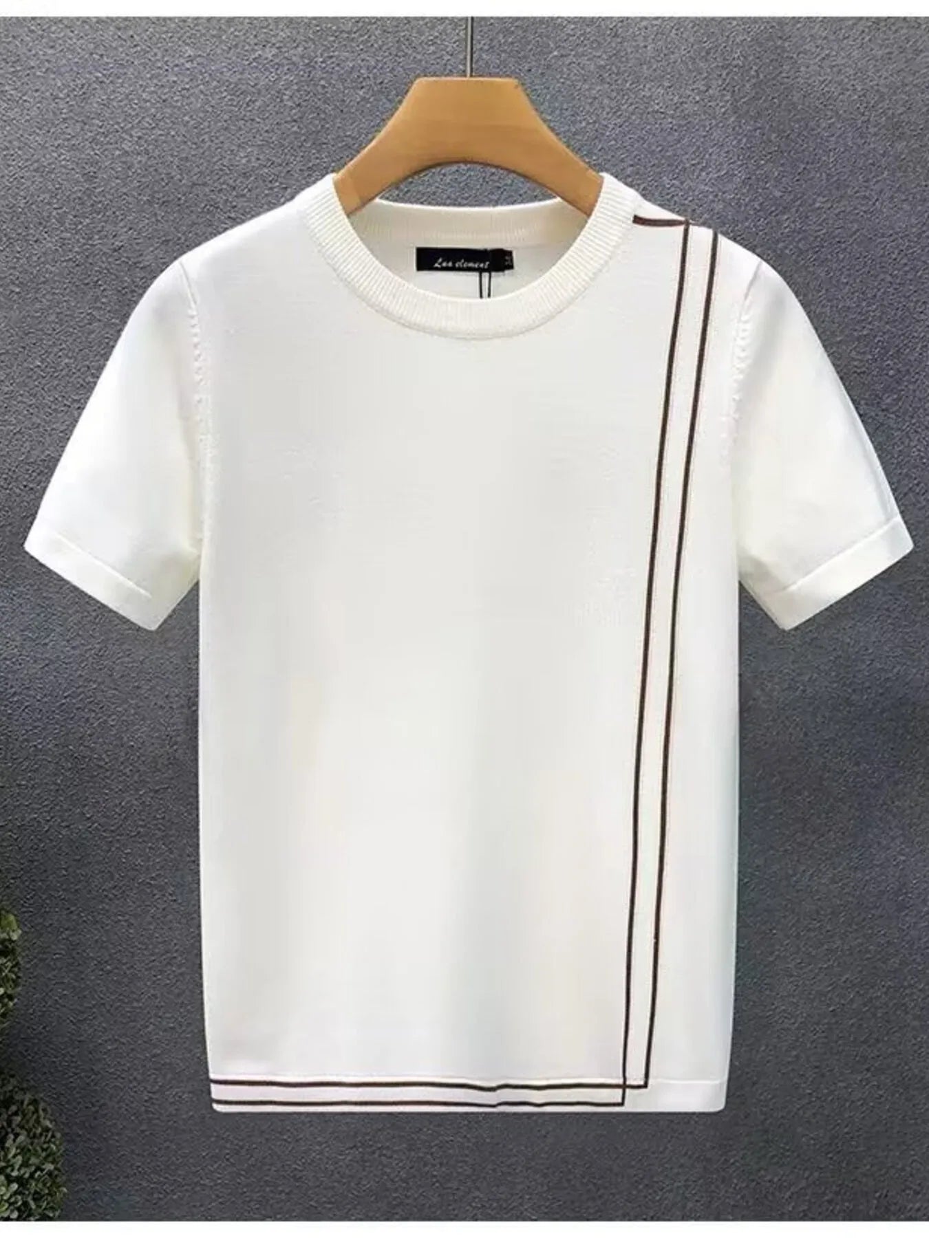 Men's Full Size Round Neck Short Sleeve T-Shirt Plus Size White / S