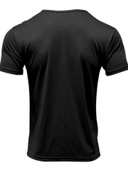 Men's Full Size Striped Short Sleeve T-Shirt Plus Size