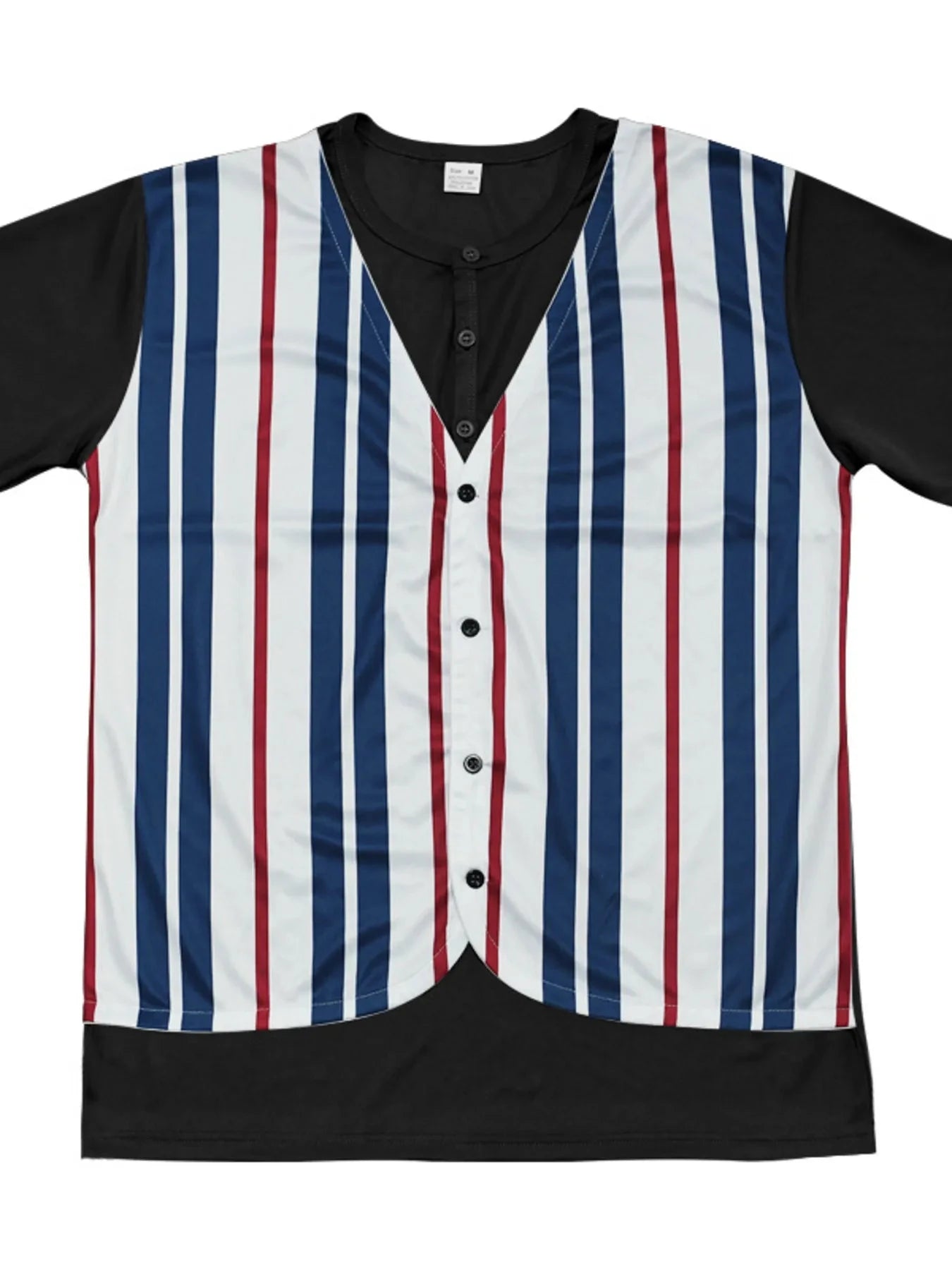 Men's Full Size Striped Short Sleeve T-Shirt Plus Size