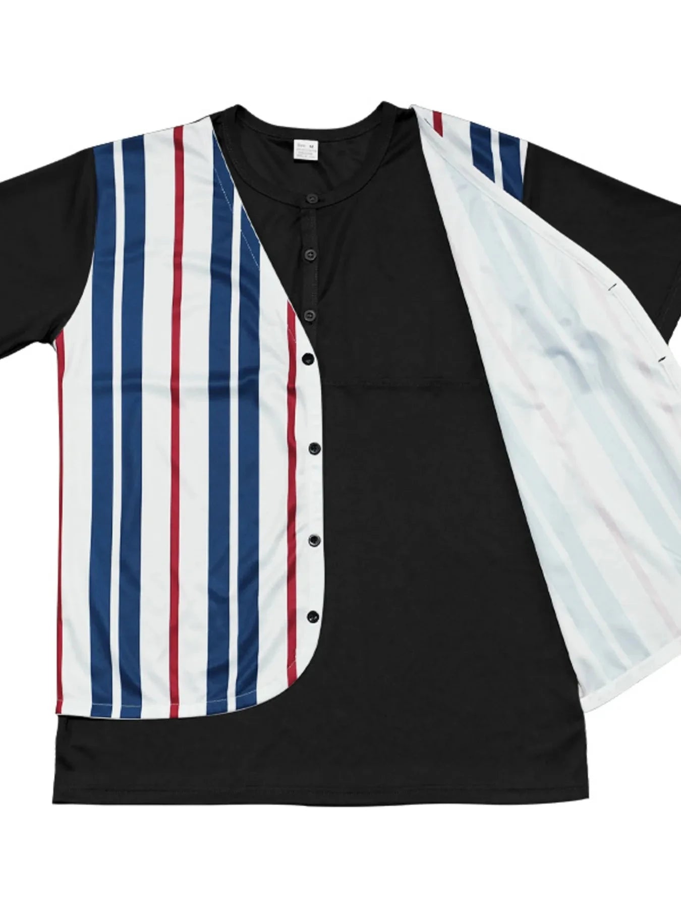 Men's Full Size Striped Short Sleeve T-Shirt Plus Size