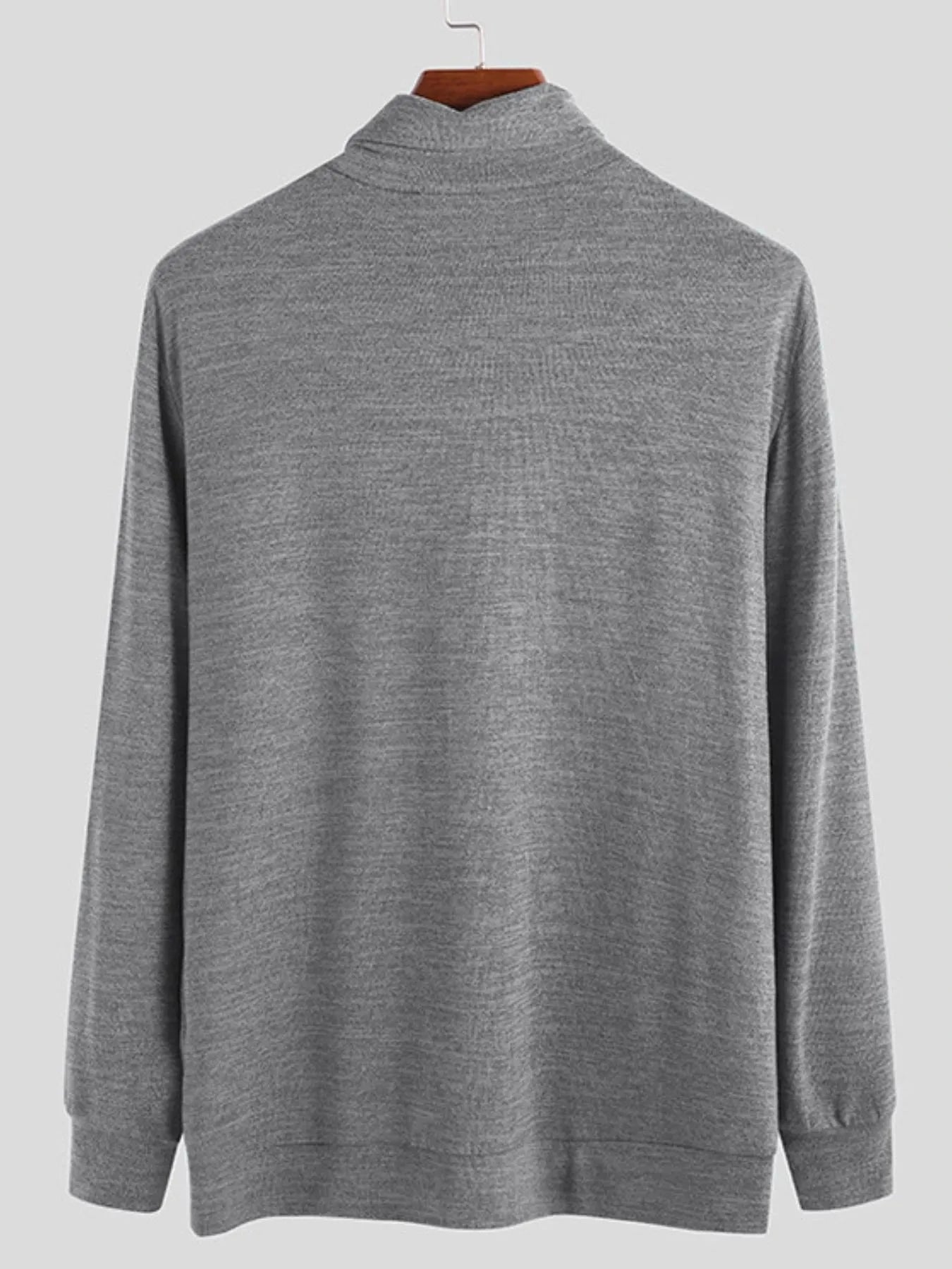 Men's Full Size Turtleneck Long Sleeve Top Plus Size