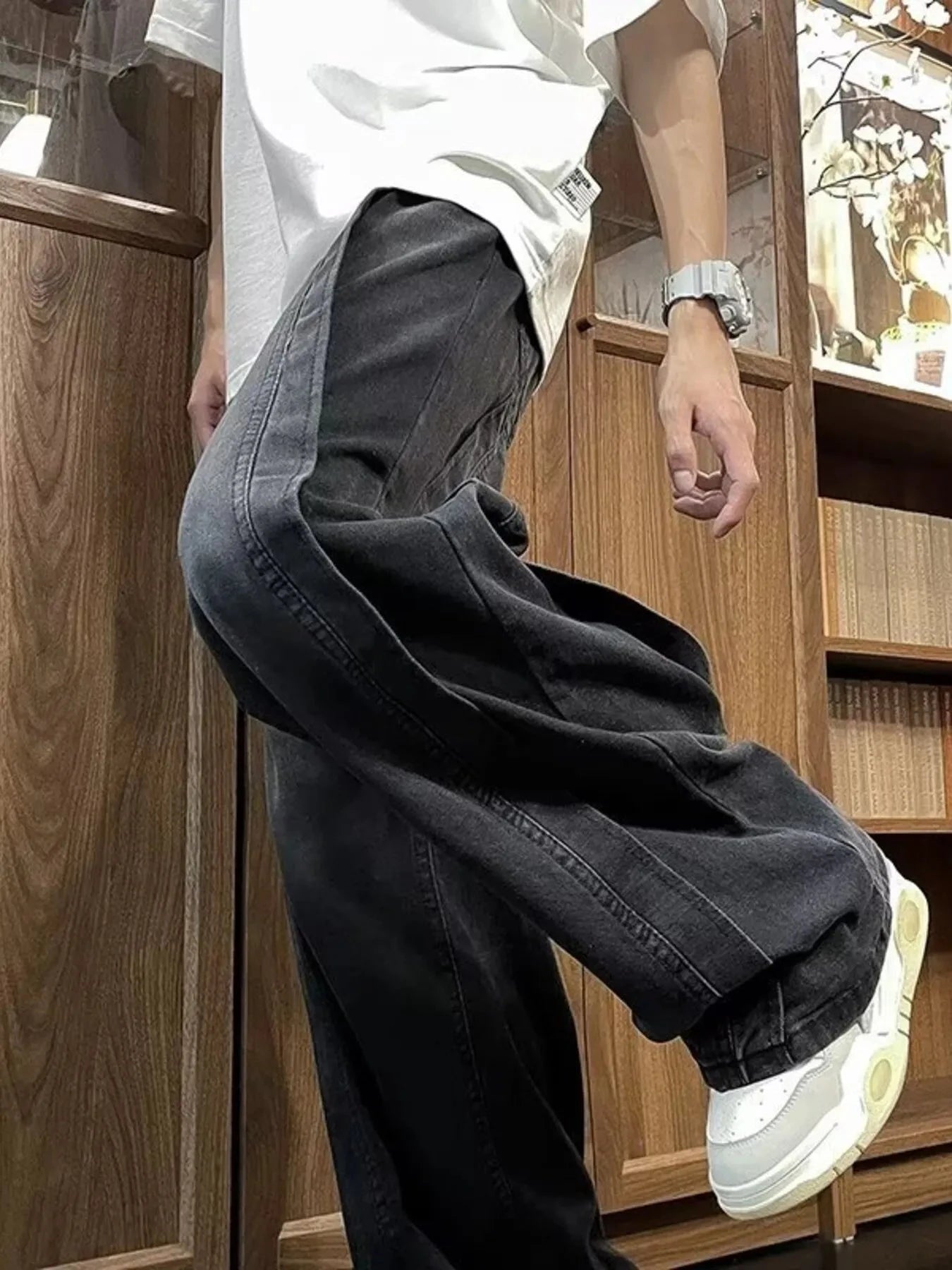 Men's Full Size Wide Leg Jeans Plus Size