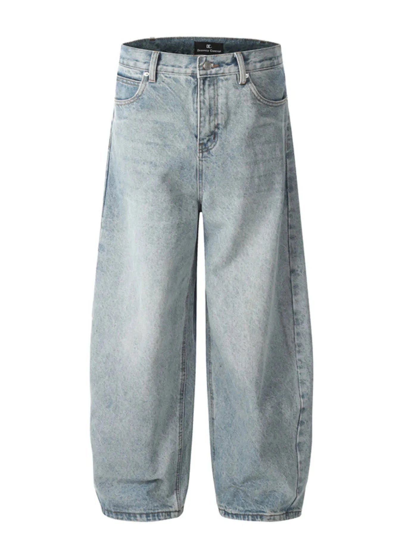 Men's Full Size Wide Leg Jeans Plus Size Blue / S