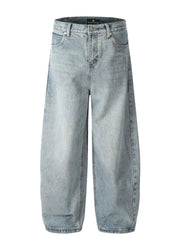 Men's Full Size Wide Leg Jeans Plus Size Blue / S