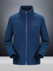 Men's Full Size Windproof Zip Up Hooded Jacket Plus Size