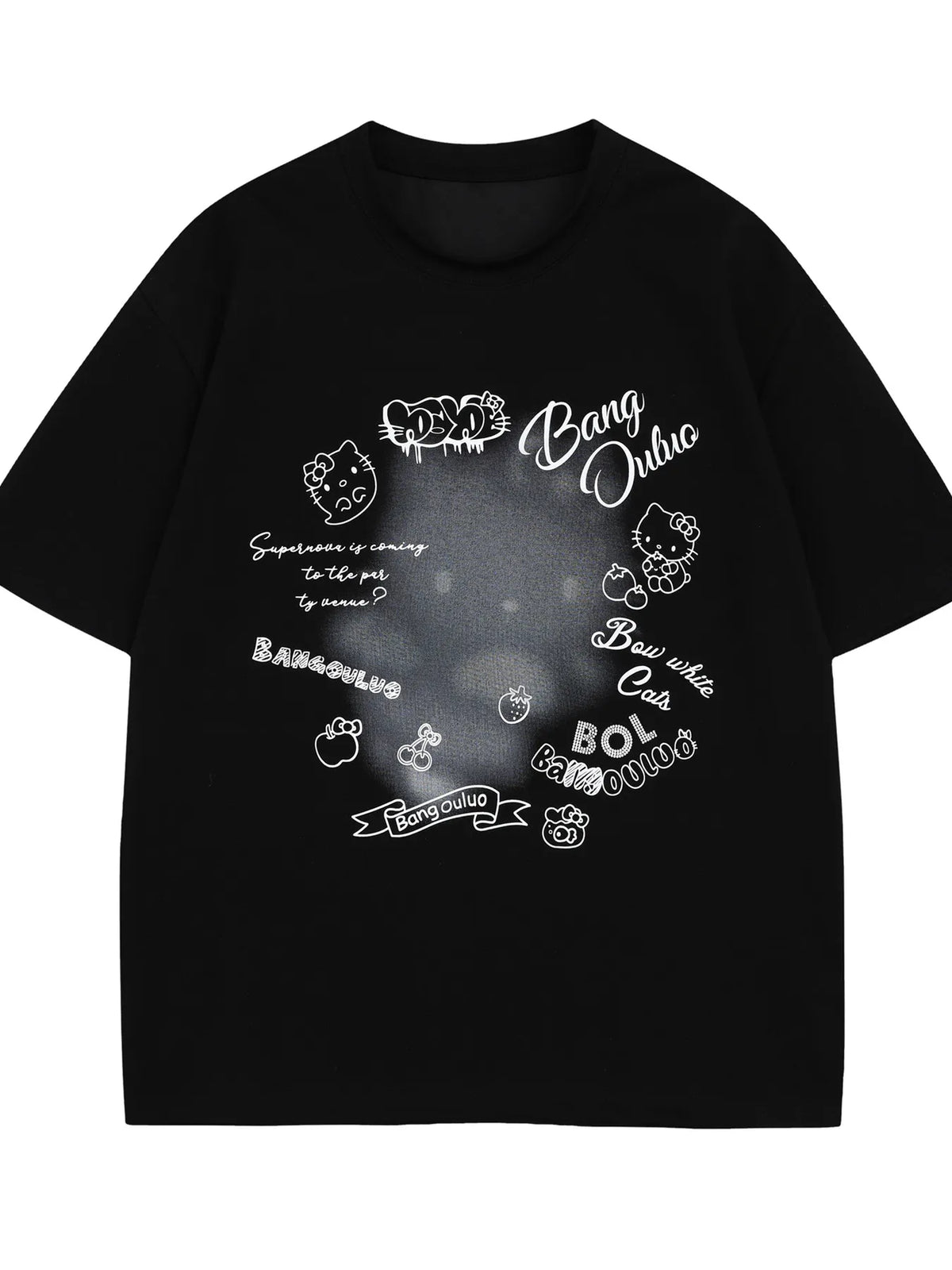 Men's Gradient Graphic Short Sleeve T-Shirt Black / S