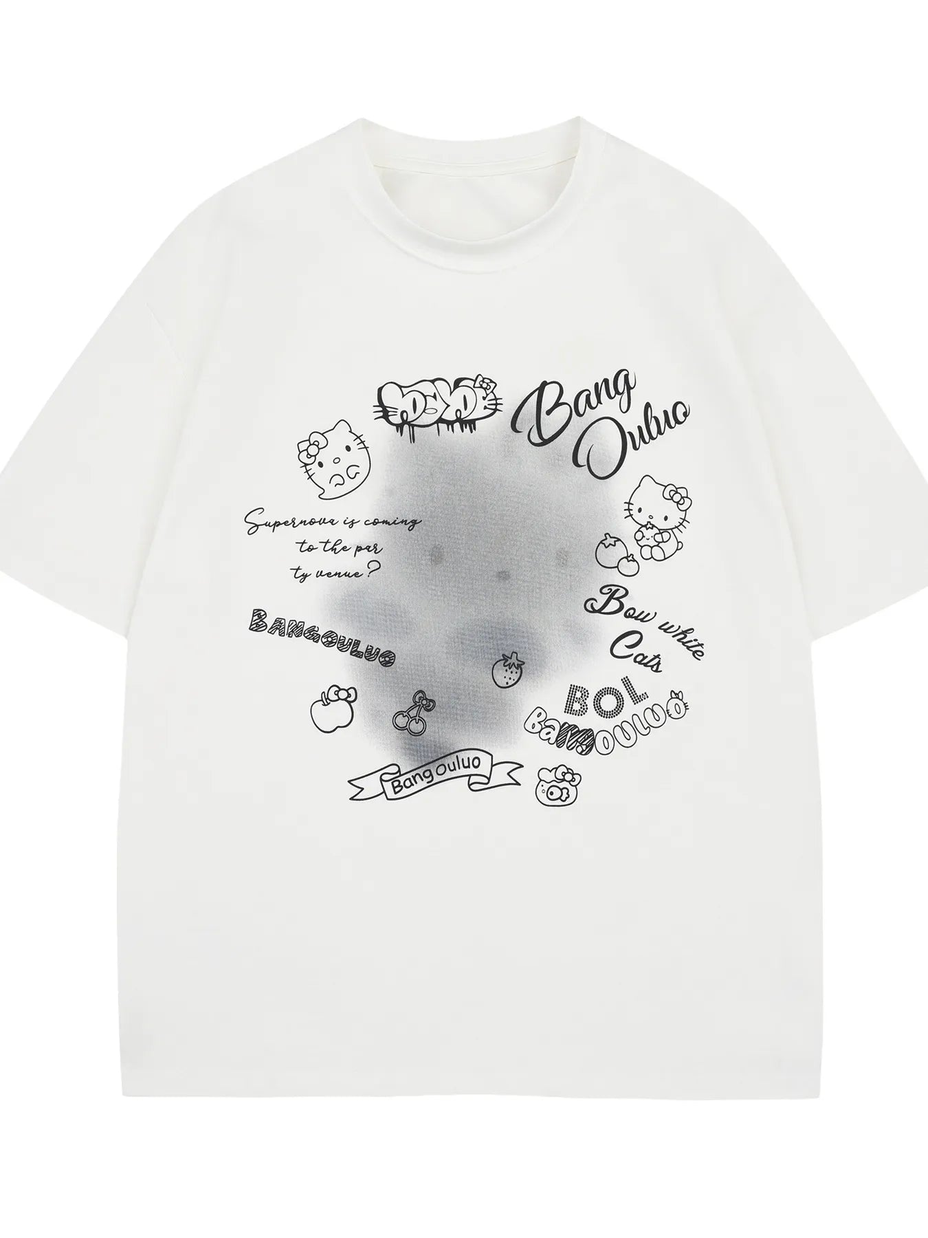 Men's Gradient Graphic Short Sleeve T-Shirt White / S