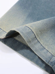 Men's Gradient Heart Denim T-Shirt