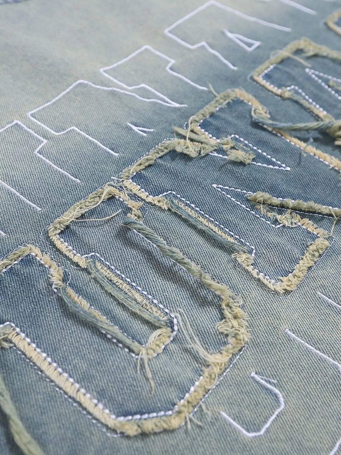 Men's Gradient Heart Denim T-Shirt